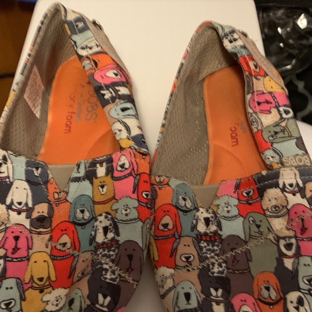 BOBS from Skechers Multicolor Dog Print Flats